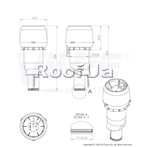 Принудительная вентиляция vilpe eco 190p/125/500 